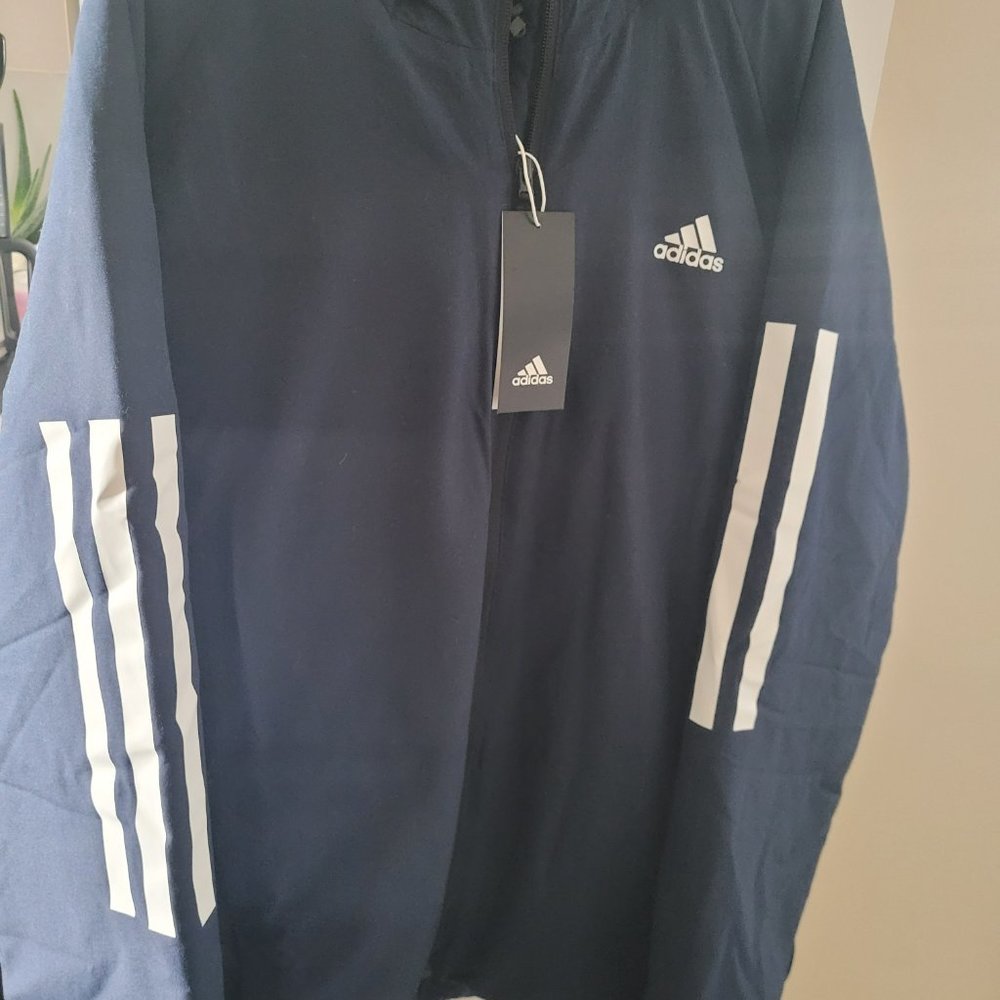 Men's Navy Adidas Jacket - New w Tags - Picture 5 of 5